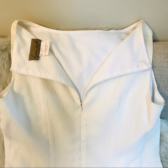 LORI M COLLECTION | Elegant White Linen Maxi Dress Size 12 - Picture 6 of 16